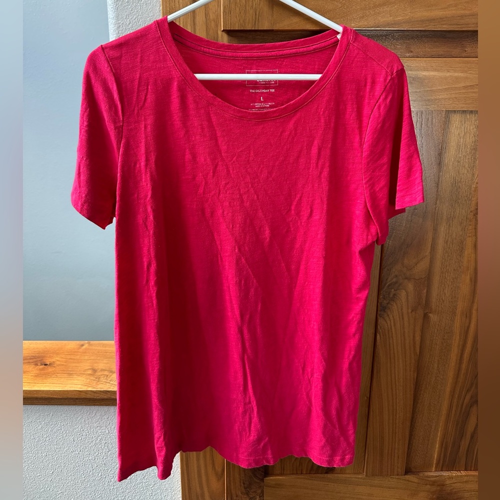 Sonoma Bright Fuchsia Short-Sleeve Crewneck Tee